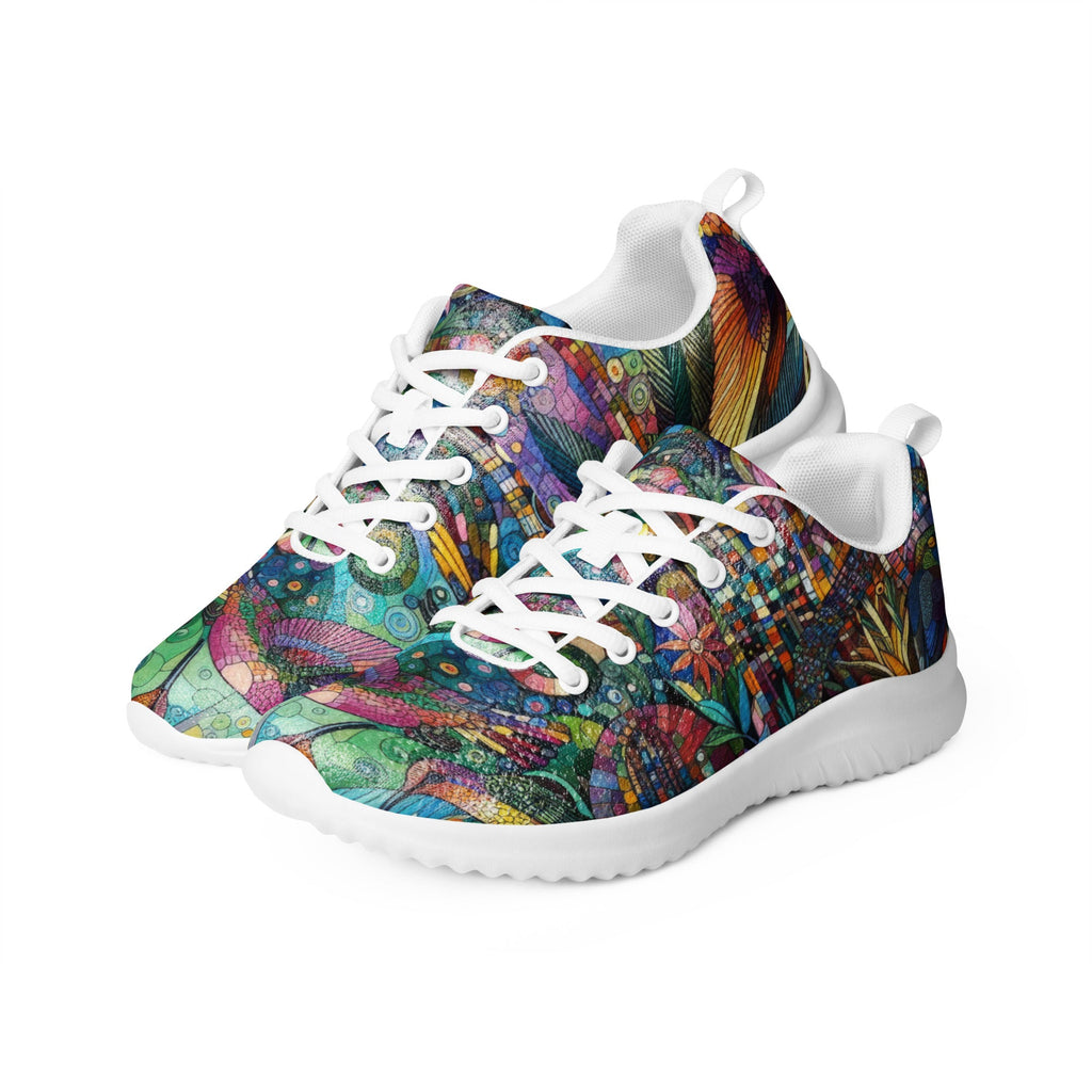 Hummingbird Kaleidoscope Men’s athletic shoes by Gregg Acini Adoree Designs - Gregg Acini Adoree Designs - Shoes