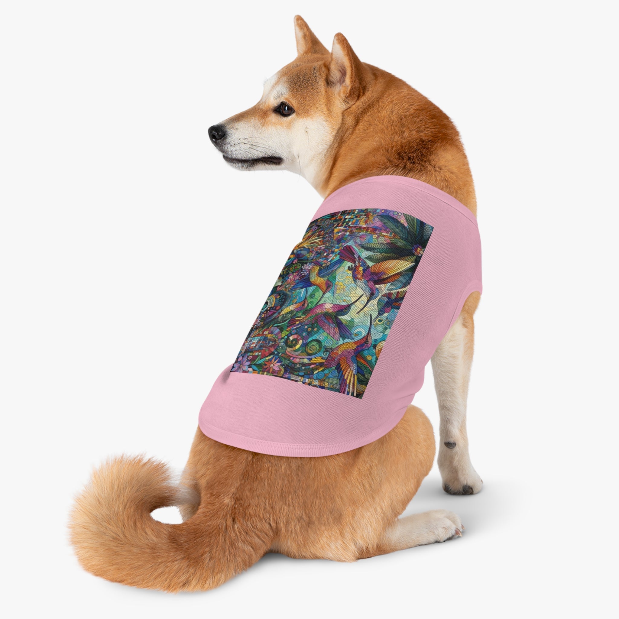 Hummingbird Kaleidoscope Pet Tank Top by Gregg Acini Adoree Designs - Gregg Acini Adoree Designs - Pets
