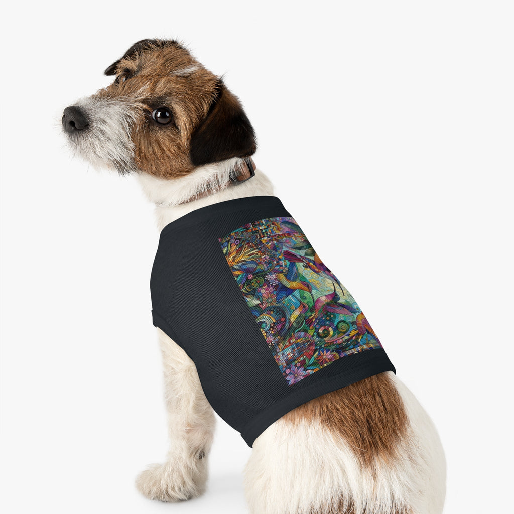 Hummingbird Kaleidoscope Pet Tank Top by Gregg Acini Adoree Designs - Gregg Acini Adoree Designs - Pets