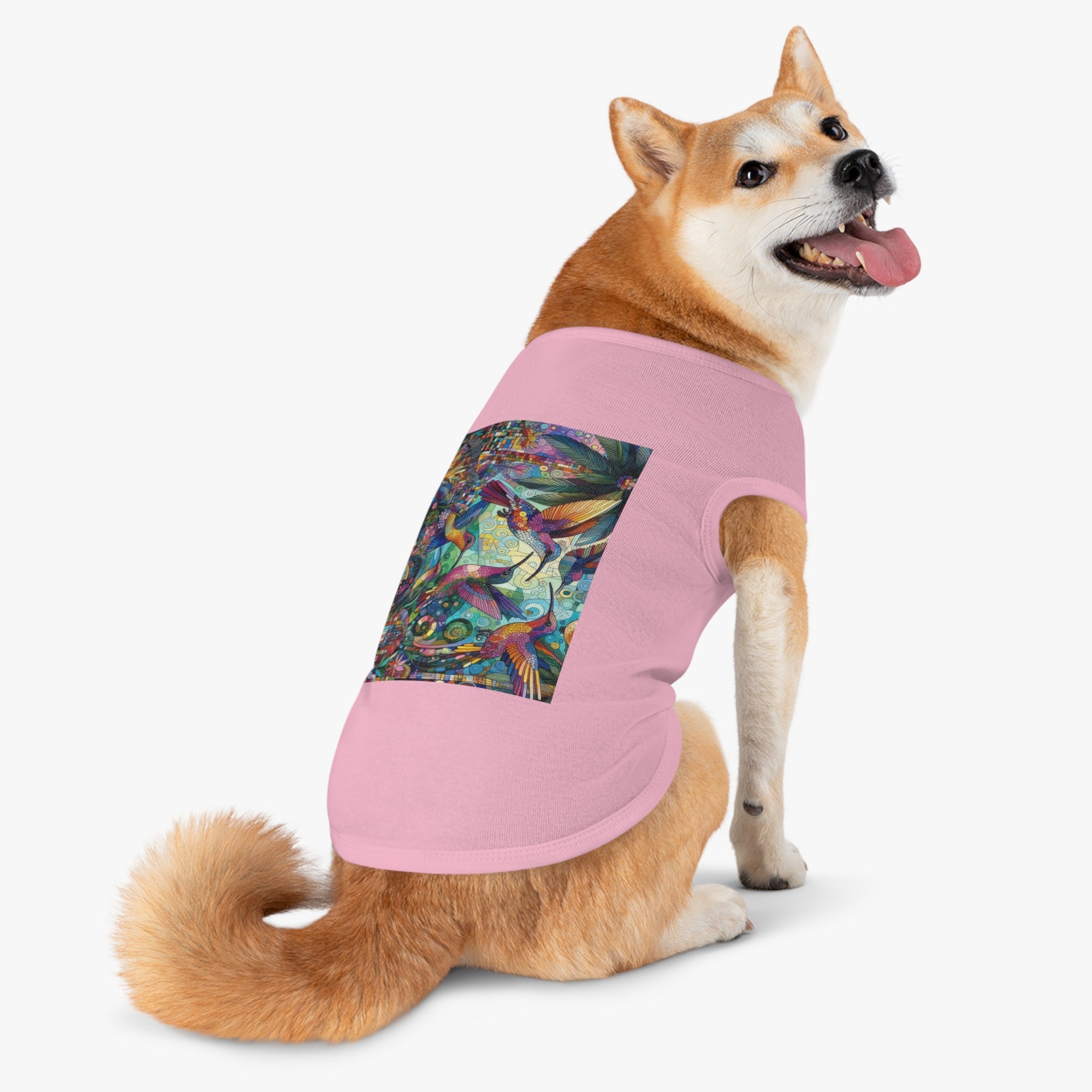Hummingbird Kaleidoscope Pet Tank Top by Gregg Acini Adoree Designs - Gregg Acini Adoree Designs - Pets