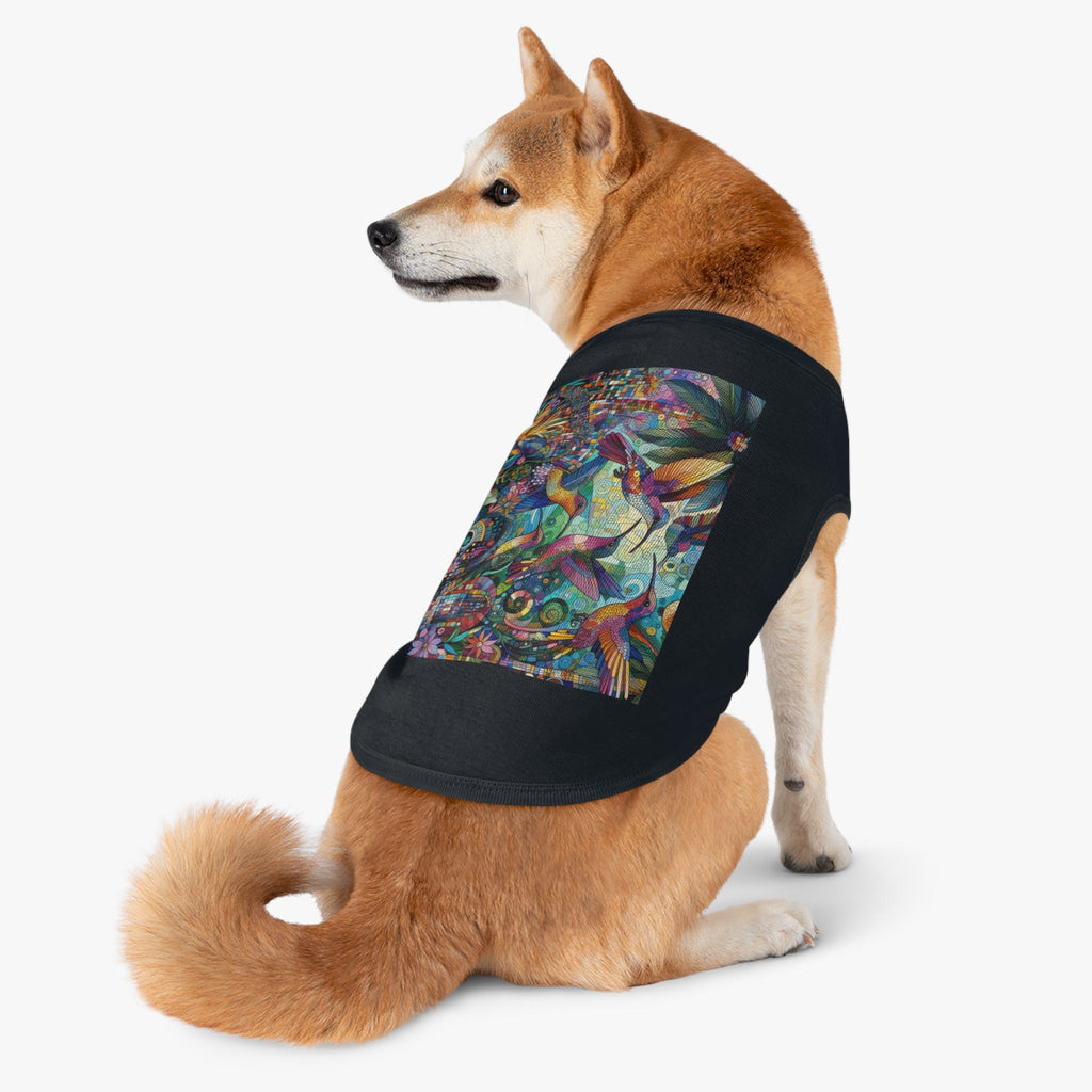 Hummingbird Kaleidoscope Pet Tank Top by Gregg Acini Adoree Designs - Gregg Acini Adoree Designs - Pets