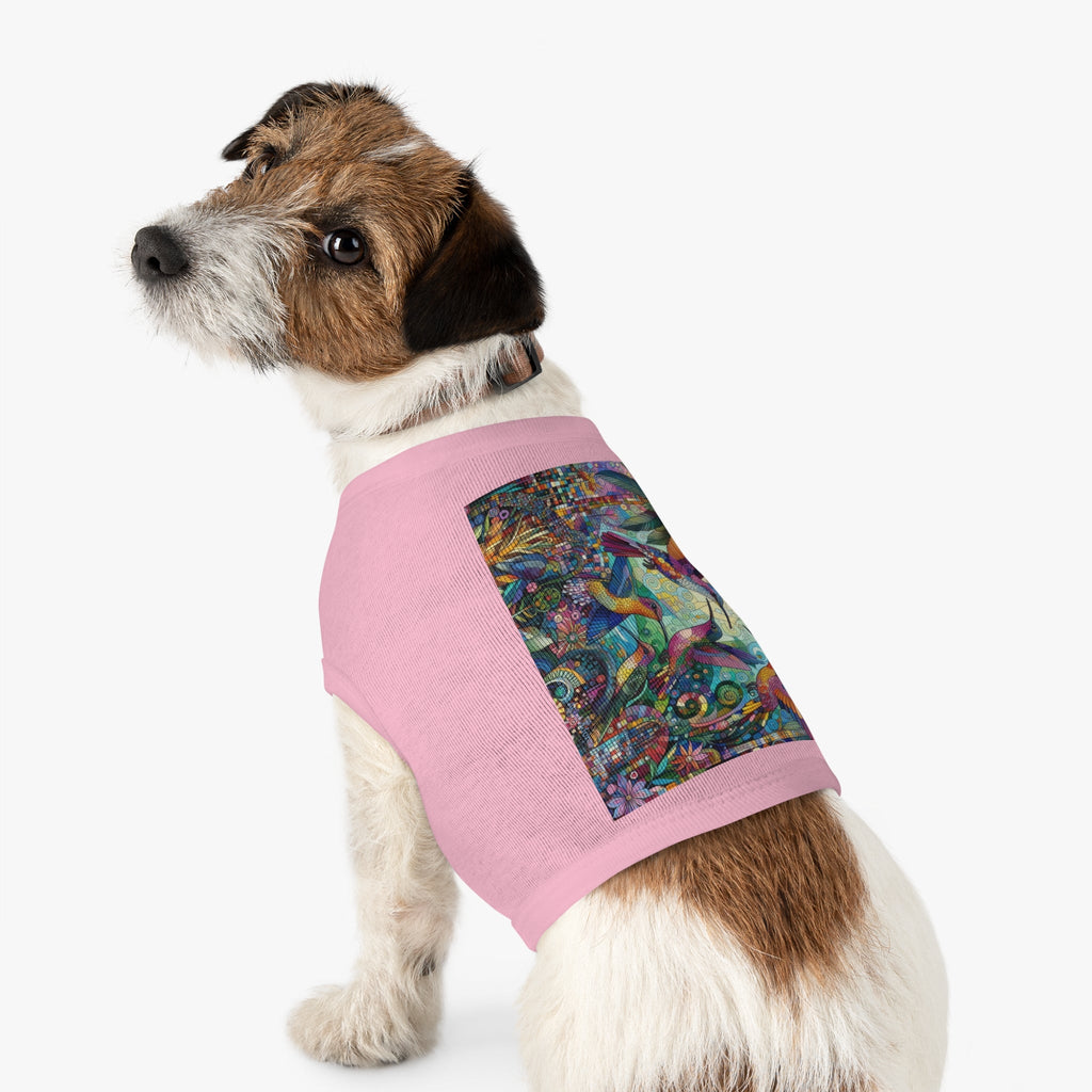 Hummingbird Kaleidoscope Pet Tank Top by Gregg Acini Adoree Designs - Gregg Acini Adoree Designs - Pets