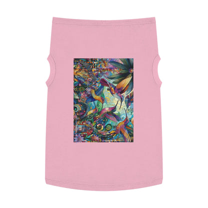 Hummingbird Kaleidoscope Pet Tank Top by Gregg Acini Adoree Designs - Gregg Acini Adoree Designs - Pets