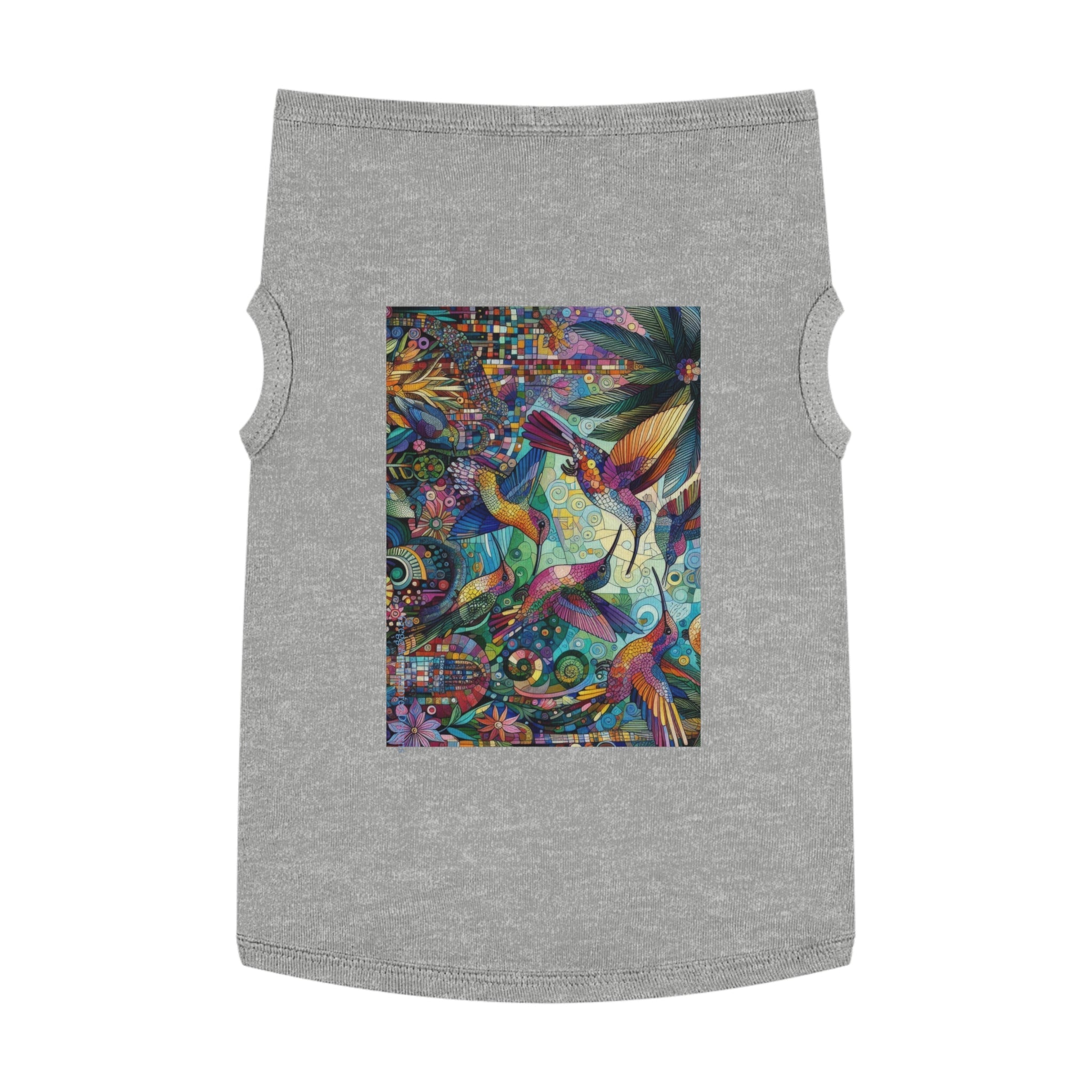 Hummingbird Kaleidoscope Pet Tank Top by Gregg Acini Adoree Designs - Gregg Acini Adoree Designs - Pets
