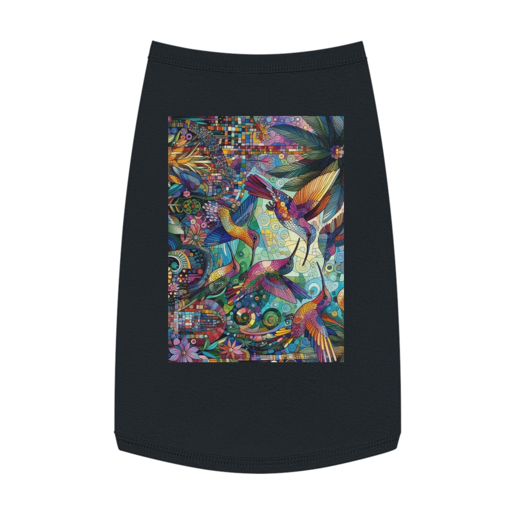 Hummingbird Kaleidoscope Pet Tank Top by Gregg Acini Adoree Designs - Gregg Acini Adoree Designs - Pets