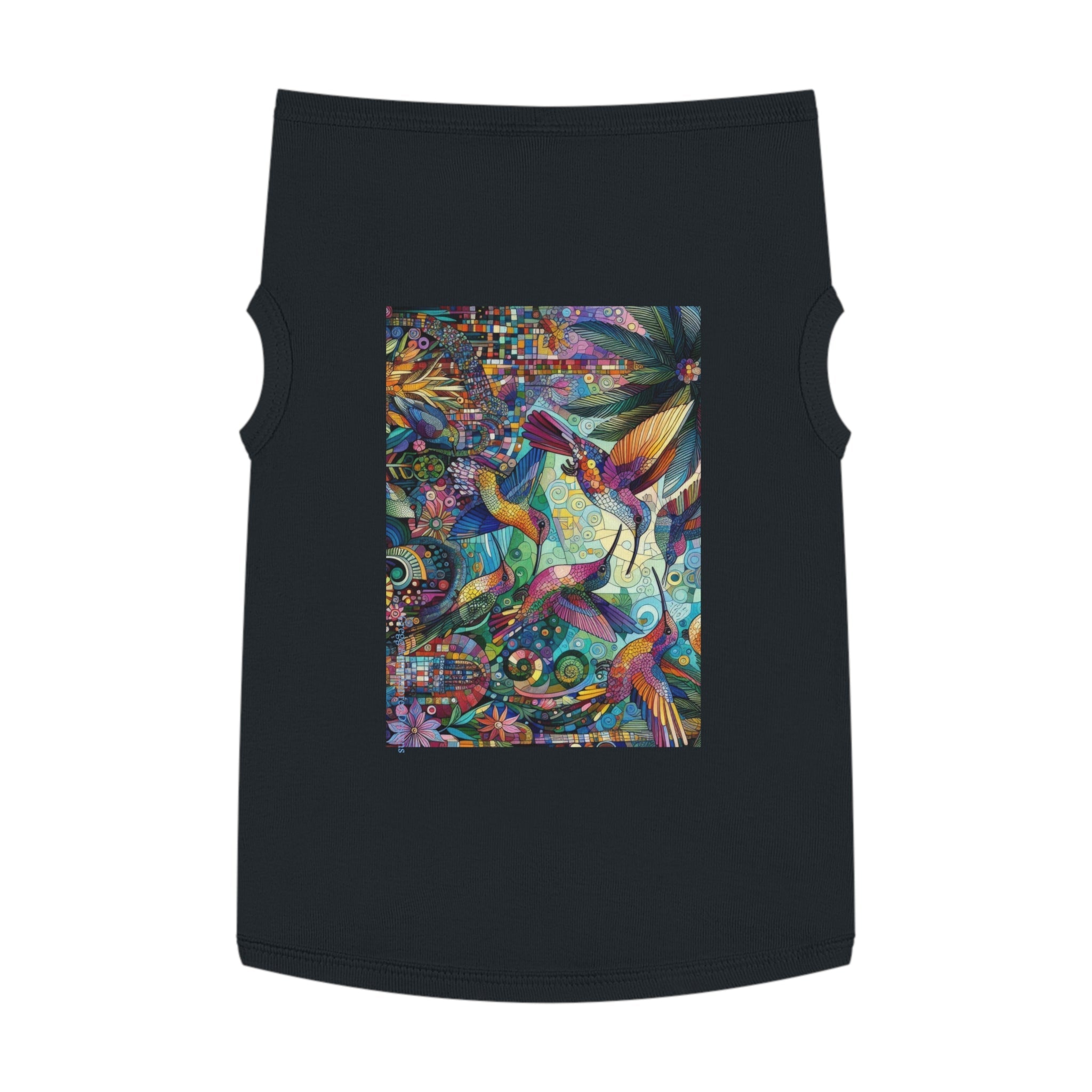 Hummingbird Kaleidoscope Pet Tank Top by Gregg Acini Adoree Designs - Gregg Acini Adoree Designs - Pets