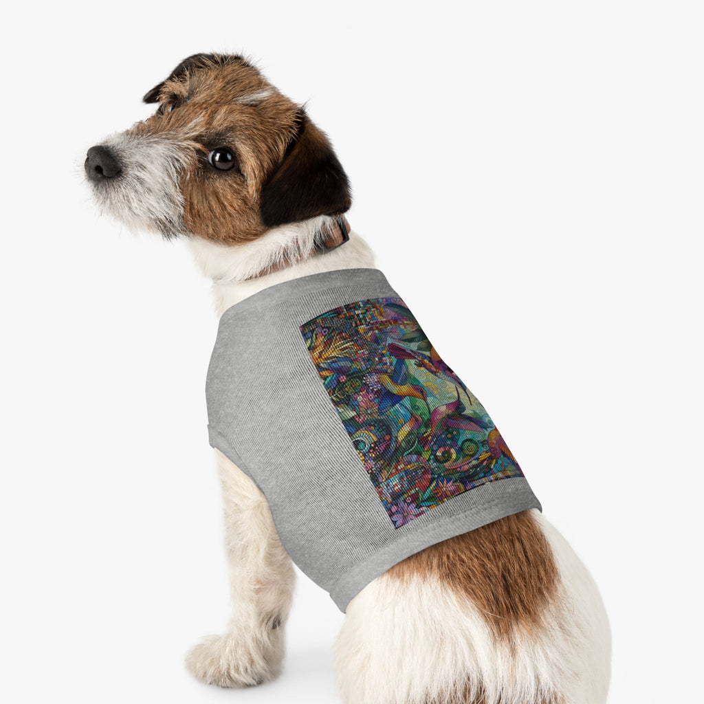 Hummingbird Kaleidoscope Pet Tank Top by Gregg Acini Adoree Designs - Gregg Acini Adoree Designs - Pets