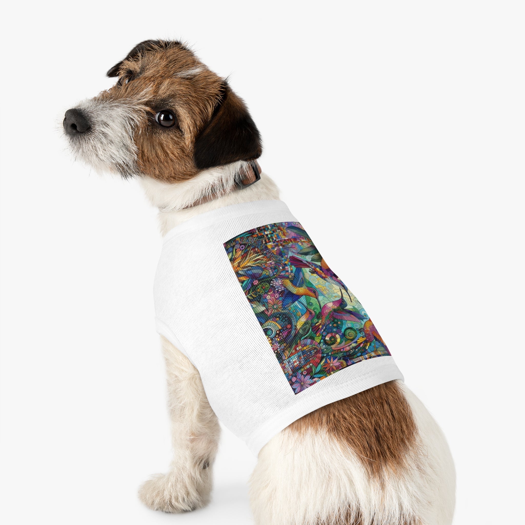 Hummingbird Kaleidoscope Pet Tank Top by Gregg Acini Adoree Designs - Gregg Acini Adoree Designs - Pets
