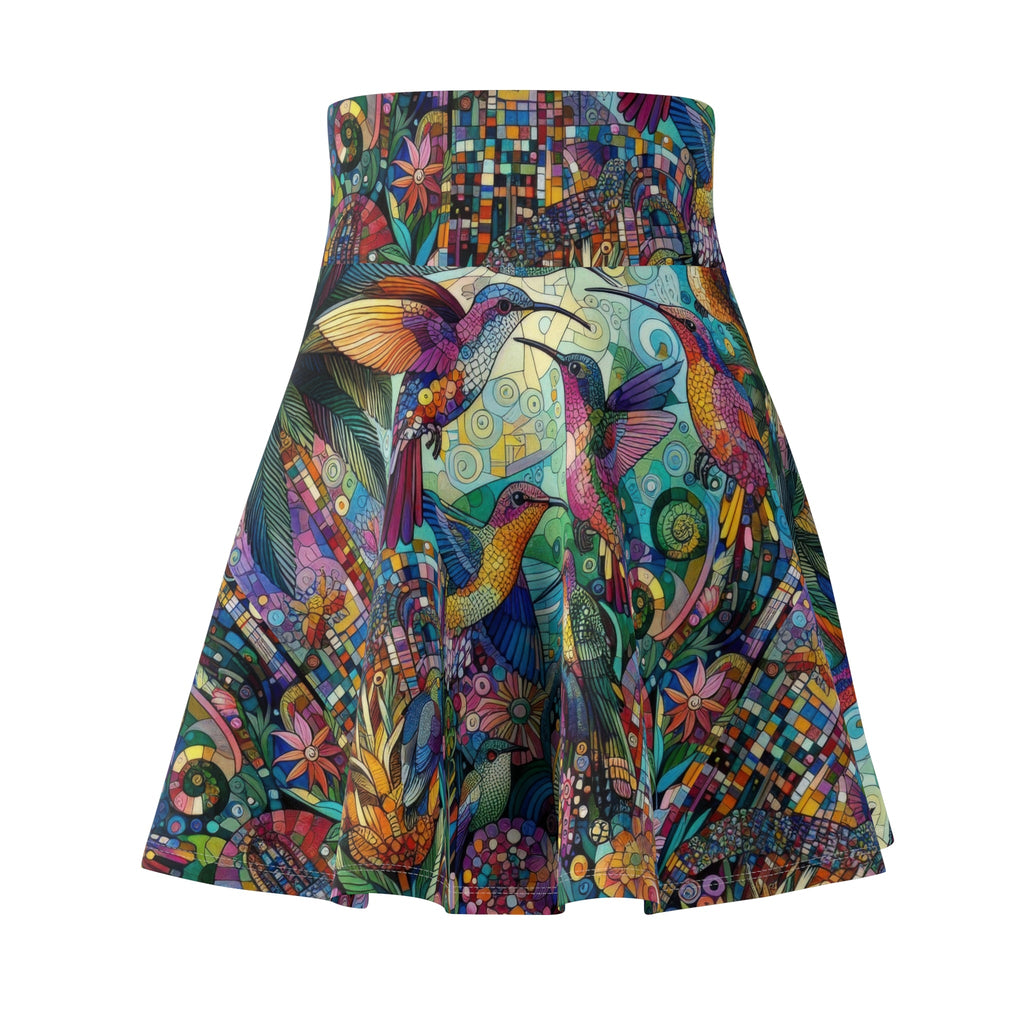 Hummingbird Kaleidoscope Skater Skirt - Nature - Inspired Fashion - Gregg Acini Adoree Designs - Skirt