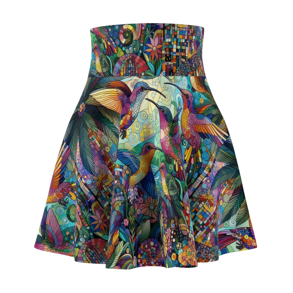 Hummingbird Kaleidoscope Skater Skirt - Nature - Inspired Fashion - Gregg Acini Adoree Designs - Skirt