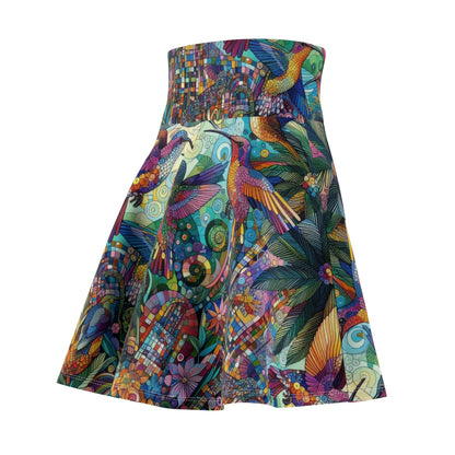 Hummingbird Kaleidoscope Skater Skirt - Nature - Inspired Fashion - Gregg Acini Adoree Designs - Skirt