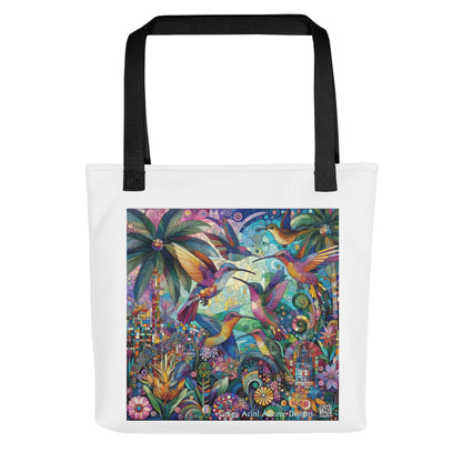 Hummingbird Kaleidoscope Tote bag by Gregg Acini Adoree Designs - Gregg Acini Adoree Designs - Tote Bag