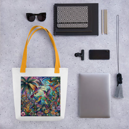 Hummingbird Kaleidoscope Tote bag by Gregg Acini Adoree Designs - Gregg Acini Adoree Designs - Tote Bag