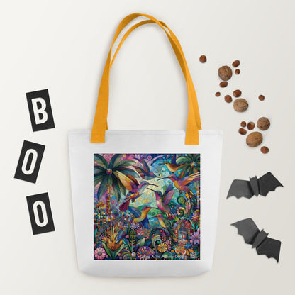 Hummingbird Kaleidoscope Tote bag by Gregg Acini Adoree Designs - Gregg Acini Adoree Designs - Tote Bag