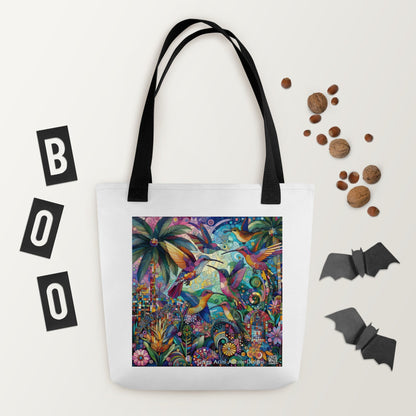 Hummingbird Kaleidoscope Tote bag by Gregg Acini Adoree Designs - Gregg Acini Adoree Designs - Tote Bag