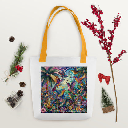 Hummingbird Kaleidoscope Tote bag by Gregg Acini Adoree Designs - Gregg Acini Adoree Designs - Tote Bag