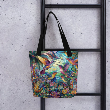 Hummingbird Kaleidoscope Tote bag by Gregg Acini Adoree Designs - Gregg Acini Adoree Designs - Tote Bag