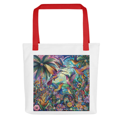 Hummingbird Kaleidoscope Tote bag by Gregg Acini Adoree Designs - Gregg Acini Adoree Designs - Tote Bag