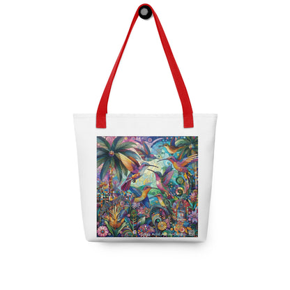 Hummingbird Kaleidoscope Tote bag by Gregg Acini Adoree Designs - Gregg Acini Adoree Designs - Tote Bag