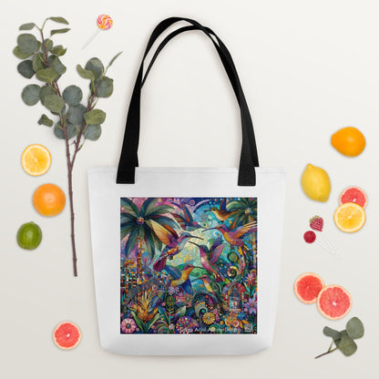Hummingbird Kaleidoscope Tote bag by Gregg Acini Adoree Designs - Gregg Acini Adoree Designs - Tote Bag