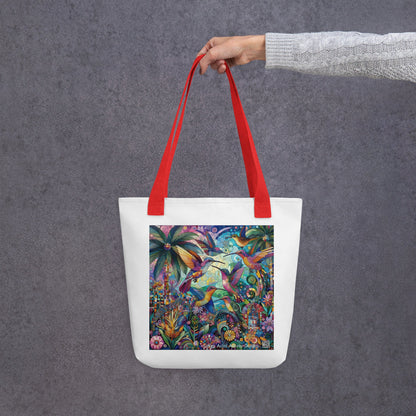 Hummingbird Kaleidoscope Tote bag by Gregg Acini Adoree Designs - Gregg Acini Adoree Designs - Tote Bag