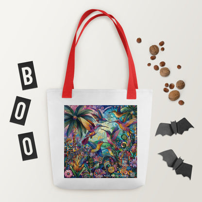 Hummingbird Kaleidoscope Tote bag by Gregg Acini Adoree Designs - Gregg Acini Adoree Designs - Tote Bag