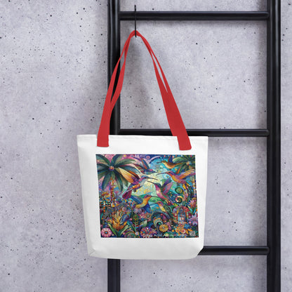 Hummingbird Kaleidoscope Tote bag by Gregg Acini Adoree Designs - Gregg Acini Adoree Designs - Tote Bag
