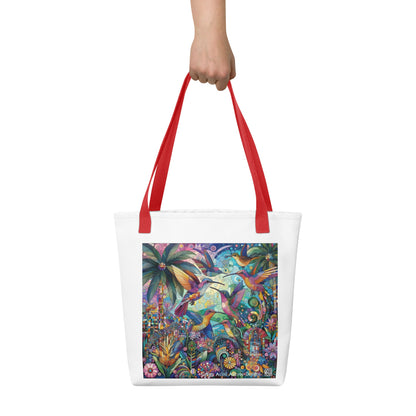 Hummingbird Kaleidoscope Tote bag by Gregg Acini Adoree Designs - Gregg Acini Adoree Designs - Tote Bag
