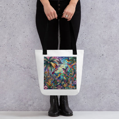 Hummingbird Kaleidoscope Tote bag by Gregg Acini Adoree Designs - Gregg Acini Adoree Designs - Tote Bag