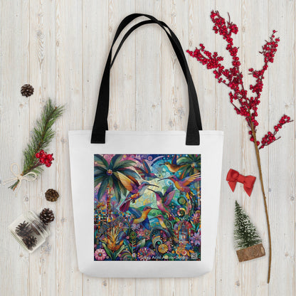 Hummingbird Kaleidoscope Tote bag by Gregg Acini Adoree Designs - Gregg Acini Adoree Designs - Tote Bag