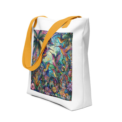 Hummingbird Kaleidoscope Tote bag by Gregg Acini Adoree Designs - Gregg Acini Adoree Designs - Tote Bag