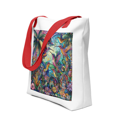 Hummingbird Kaleidoscope Tote bag by Gregg Acini Adoree Designs - Gregg Acini Adoree Designs - Tote Bag