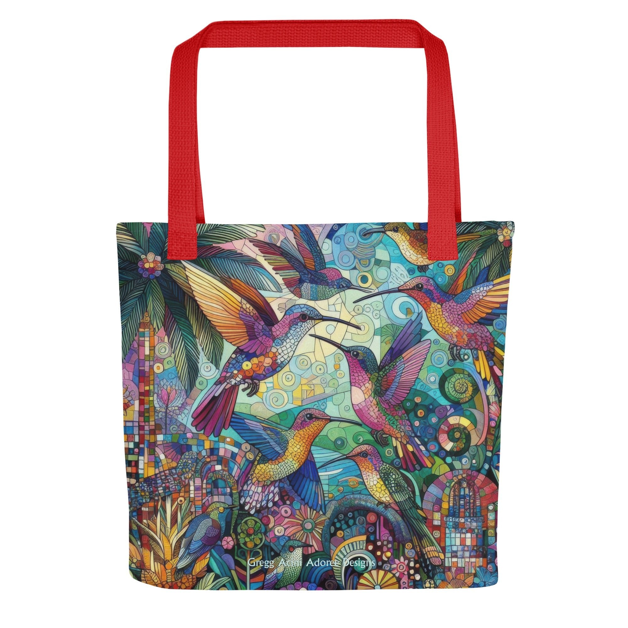 Hummingbird Kaleidoscope Tote bag by Gregg Acini Adoree Designs - Gregg Acini Adoree Designs - Tote Bag