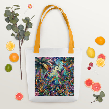 Hummingbird Kaleidoscope Tote bag by Gregg Acini Adoree Designs - Gregg Acini Adoree Designs - Tote Bag