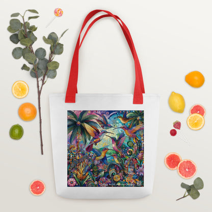 Hummingbird Kaleidoscope Tote bag by Gregg Acini Adoree Designs - Gregg Acini Adoree Designs - Tote Bag
