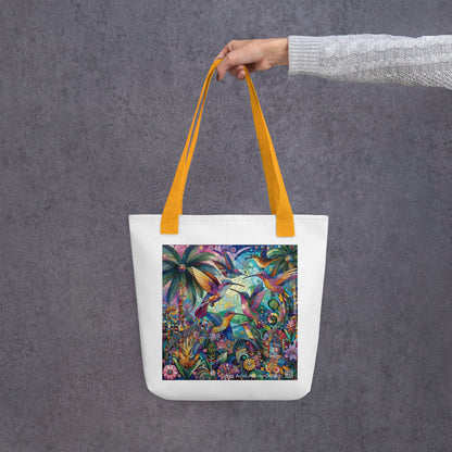 Hummingbird Kaleidoscope Tote bag by Gregg Acini Adoree Designs - Gregg Acini Adoree Designs - Tote Bag