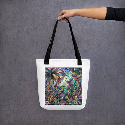 Hummingbird Kaleidoscope Tote bag by Gregg Acini Adoree Designs - Gregg Acini Adoree Designs - Tote Bag