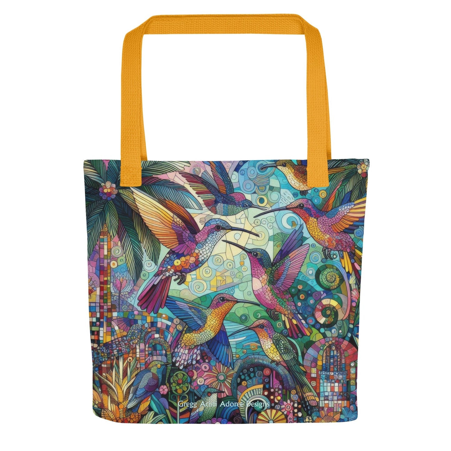 Hummingbird Kaleidoscope Tote bag by Gregg Acini Adoree Designs - Gregg Acini Adoree Designs - Tote Bag