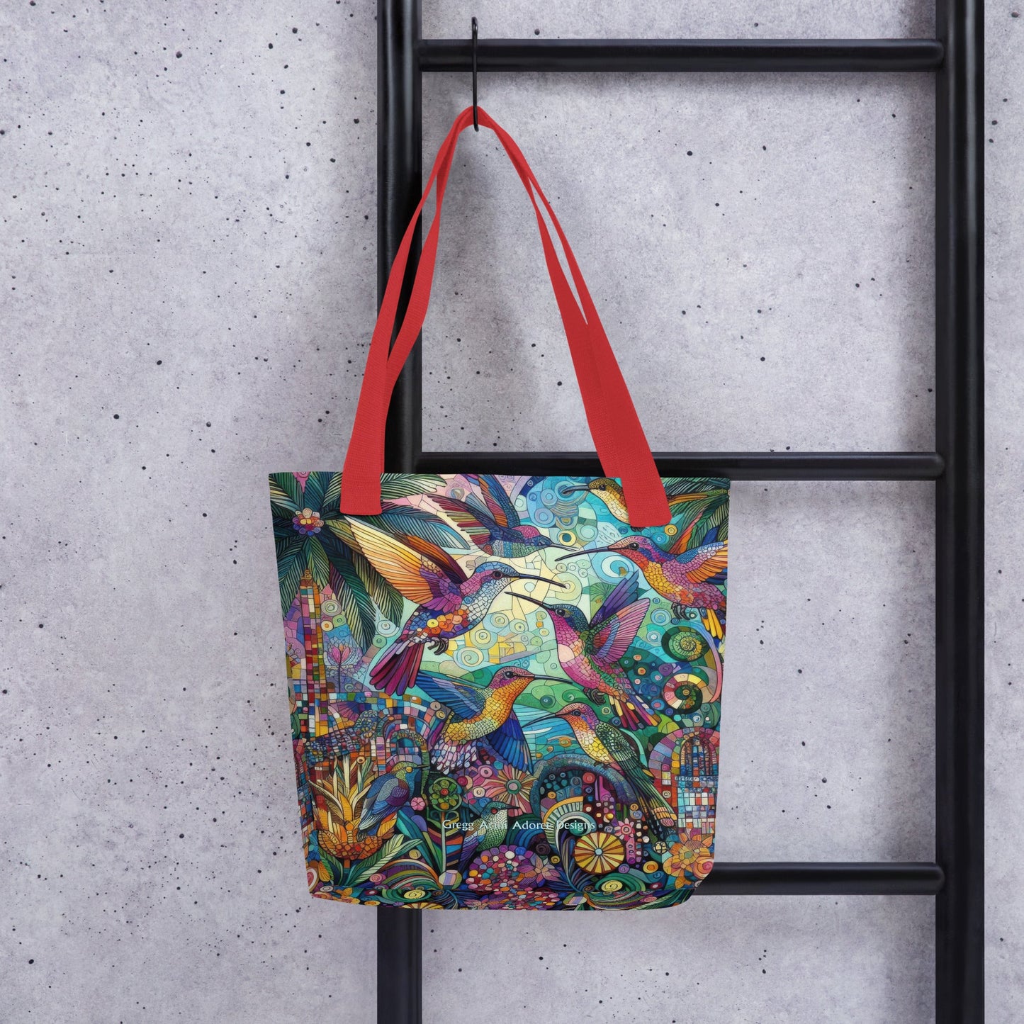 Hummingbird Kaleidoscope Tote bag by Gregg Acini Adoree Designs - Gregg Acini Adoree Designs - Tote Bag