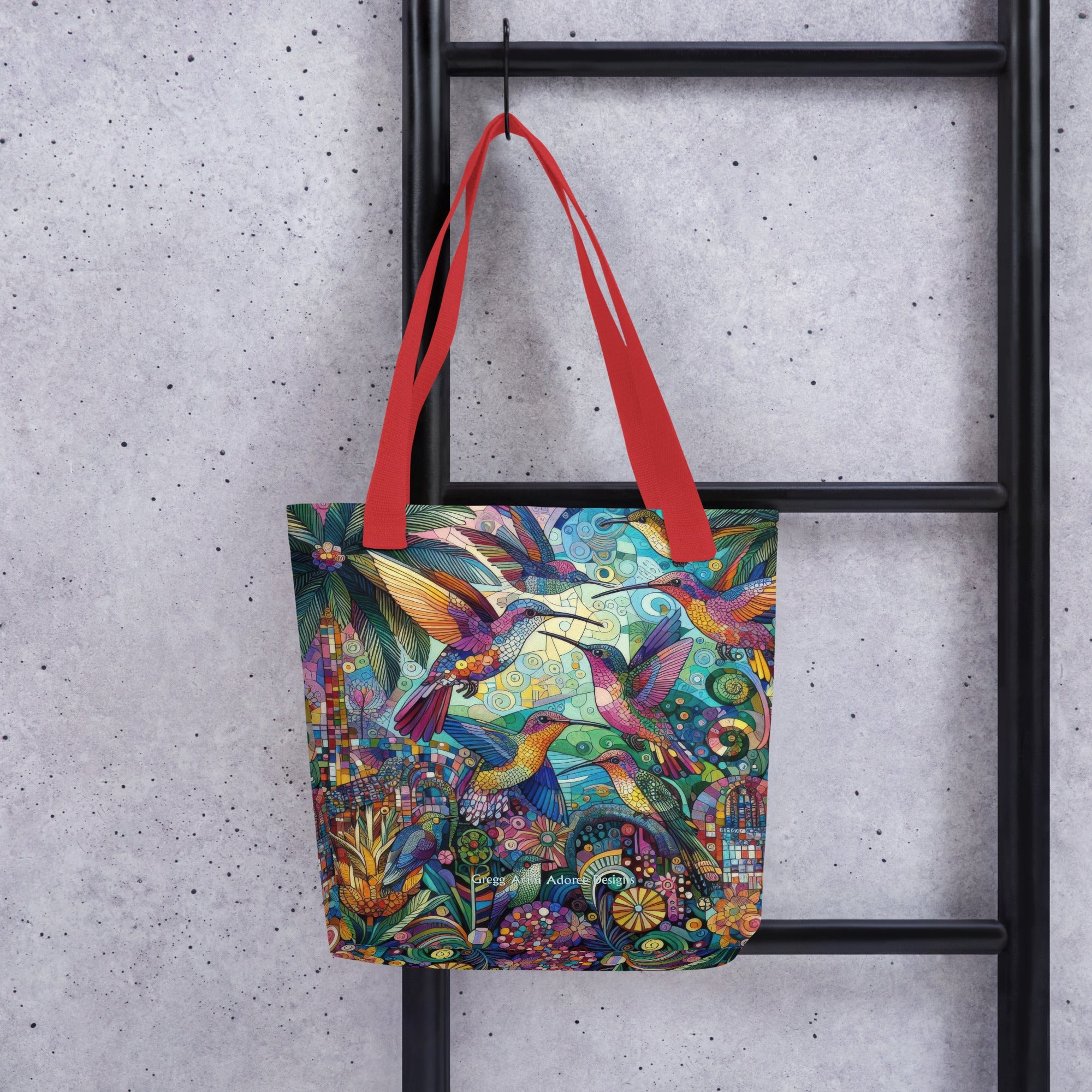 Hummingbird Kaleidoscope Tote bag by Gregg Acini Adoree Designs - Gregg Acini Adoree Designs - Tote Bag