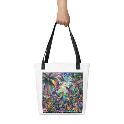 Hummingbird Kaleidoscope Tote bag by Gregg Acini Adoree Designs - Gregg Acini Adoree Designs - Tote Bag