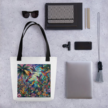 Hummingbird Kaleidoscope Tote bag by Gregg Acini Adoree Designs - Gregg Acini Adoree Designs - Tote Bag