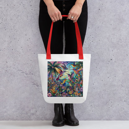 Hummingbird Kaleidoscope Tote bag by Gregg Acini Adoree Designs - Gregg Acini Adoree Designs - Tote Bag