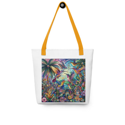 Hummingbird Kaleidoscope Tote bag by Gregg Acini Adoree Designs - Gregg Acini Adoree Designs - Tote Bag