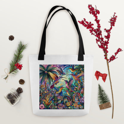 Hummingbird Kaleidoscope Tote bag by Gregg Acini Adoree Designs - Gregg Acini Adoree Designs - Tote Bag