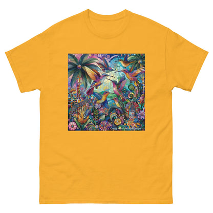 Hummingbird Kaleidoscope Unisex classic tee by Gregg Acini Adoree Designs - Gregg Acini Adoree Designs - Tee Shirt