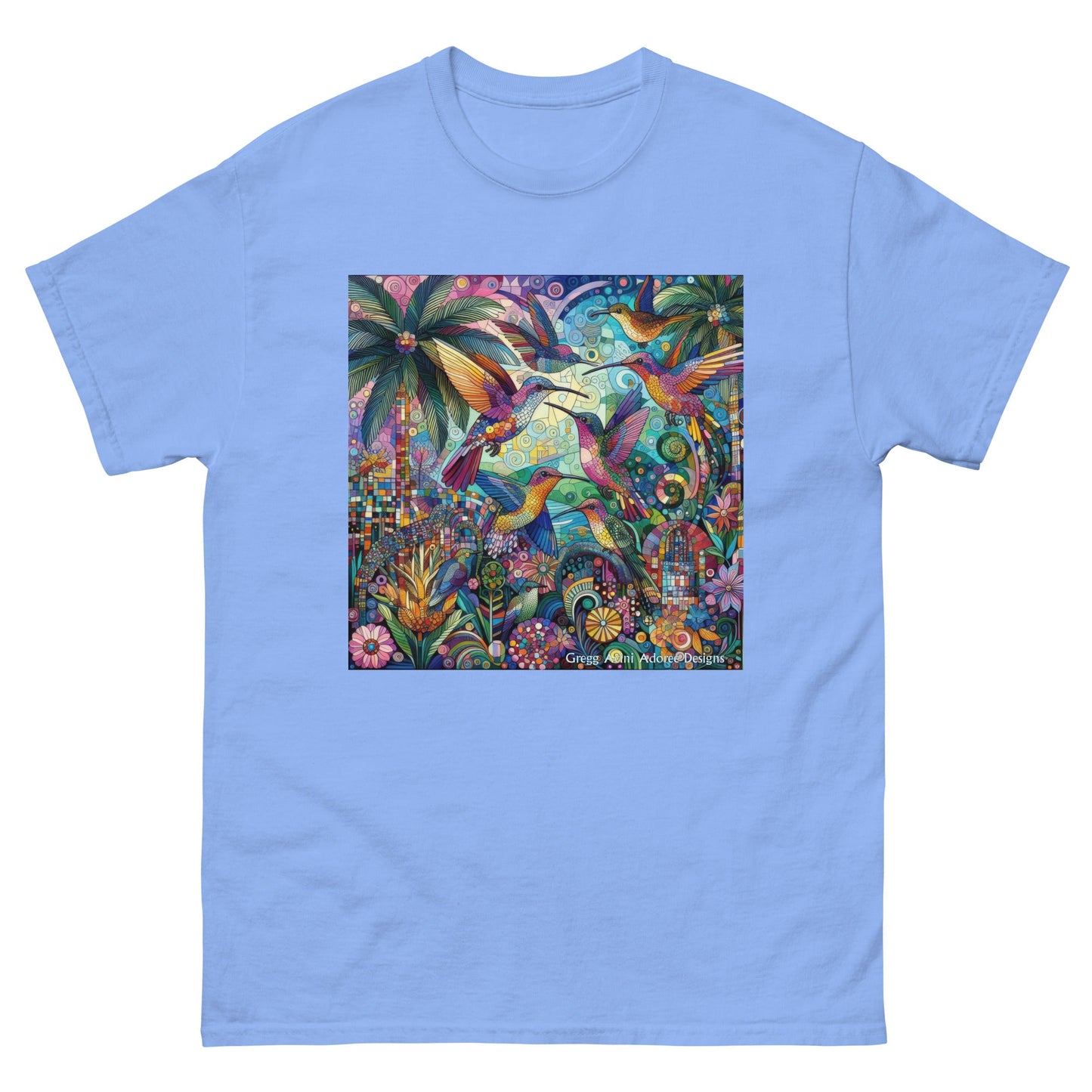 Hummingbird Kaleidoscope Unisex classic tee by Gregg Acini Adoree Designs - Gregg Acini Adoree Designs - Tee Shirt
