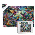 Hummingbird Kaleidoscope Wooden Jigsaw Puzzles 1000 pcs - Gregg Acini Adoree Designs - Jigsaw Puzzle