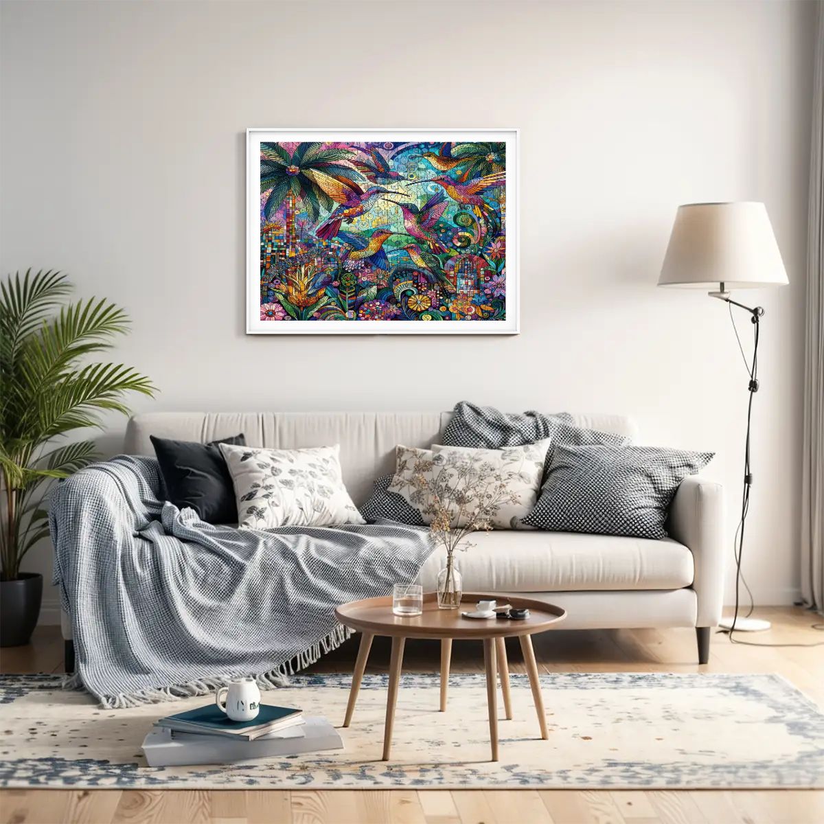 Hummingbird Kaleidoscope Wooden Jigsaw Puzzles 500 pcs - Gregg Acini Adoree Designs - Jigsaw Puzzle