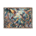 Hummingbird Kaleidoscope Woven Blanket - Cozy Home Décor for Nature Lovers - Gregg Acini Adoree Designs - Blanket